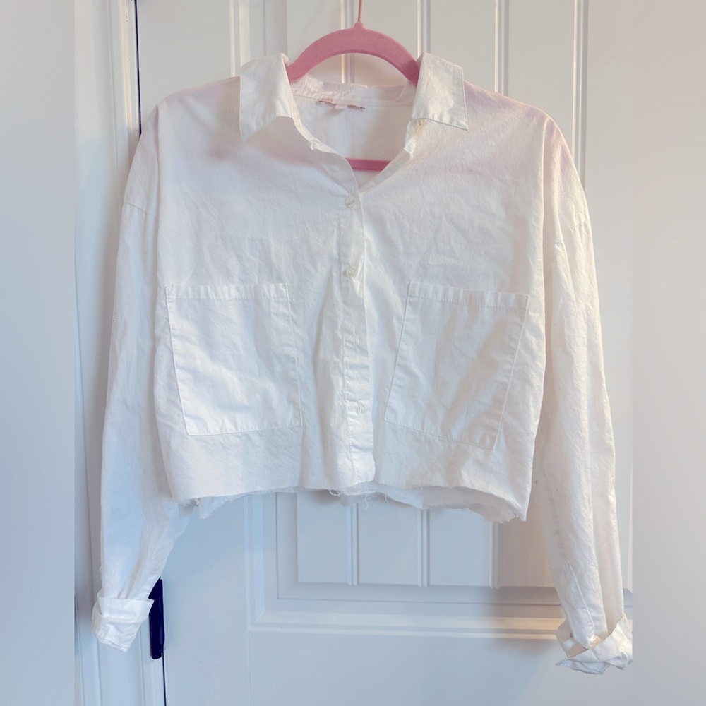 Gianni Bini White Crop Top